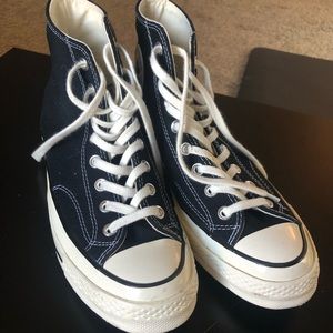 Black Converse Chuck 70 Hi Sneakers, Men’s size 8